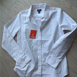 Elevate White Button Down Blouse - Size XS